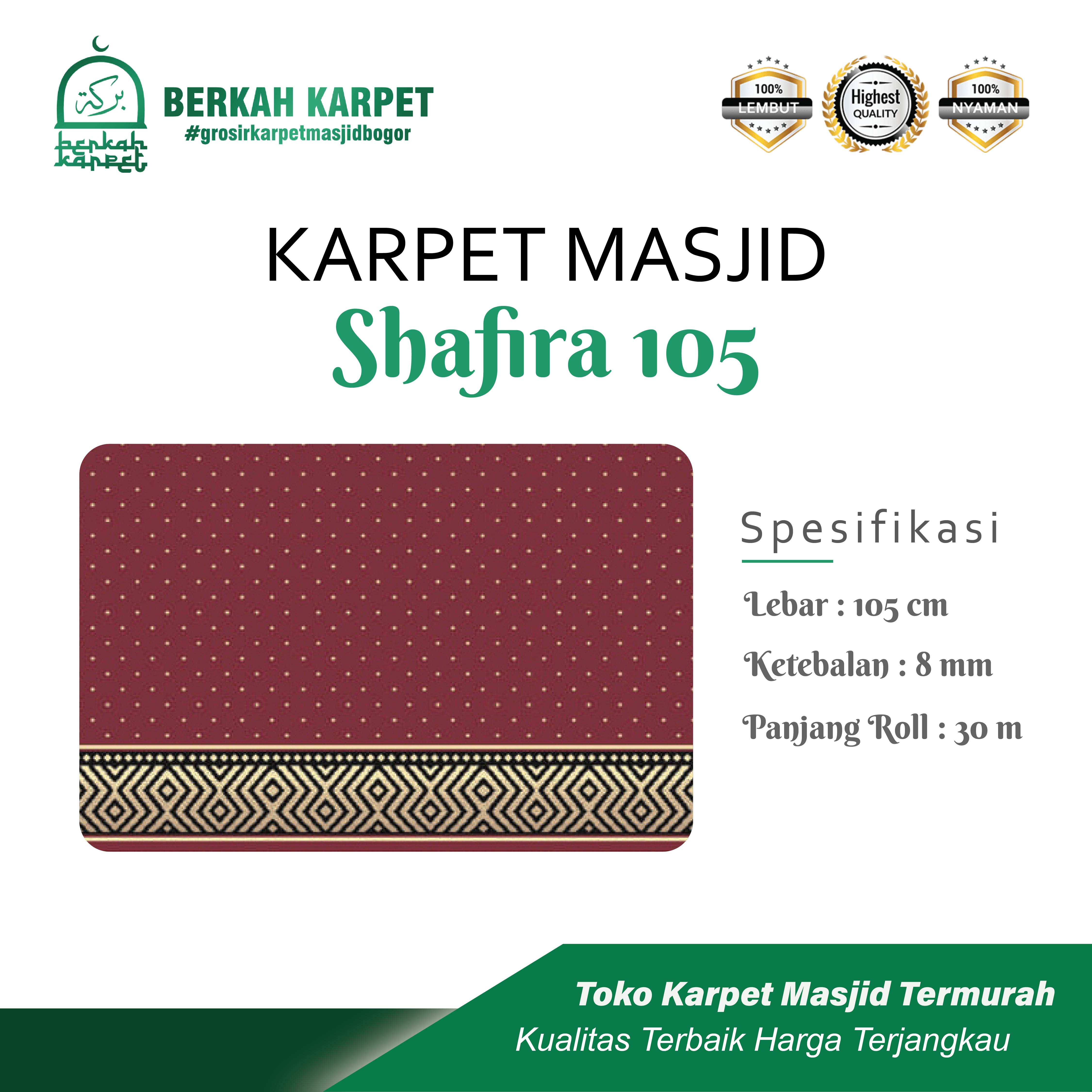 SHAFIRA 105 KARPET MASJID METERAN